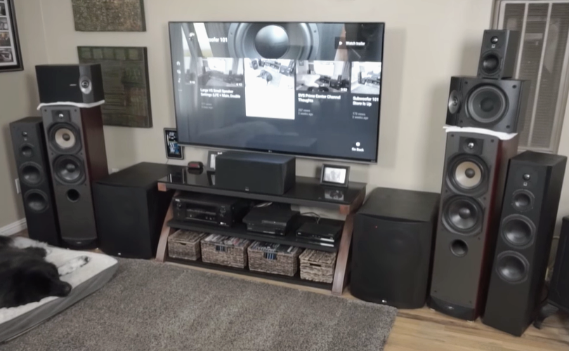 SVS Prime Satellite alongside a Bose 301 Series IV